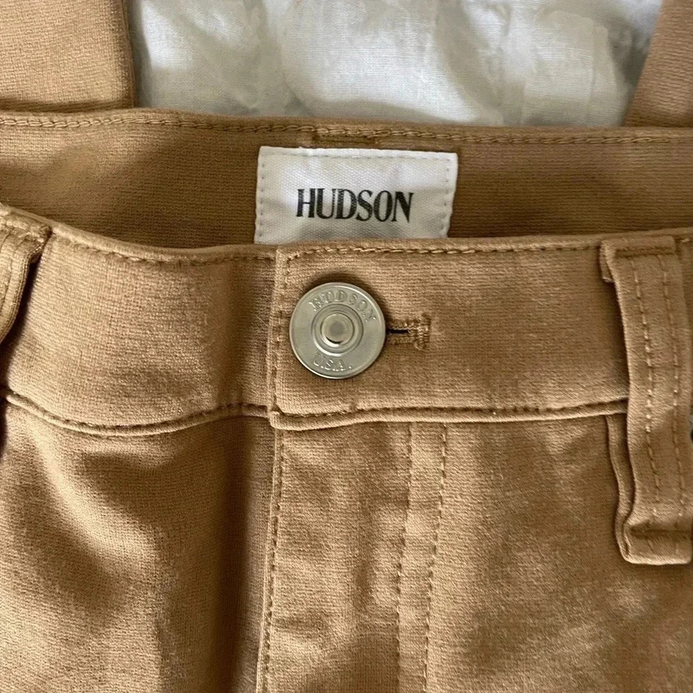 Hudson Noa tan knit straight crop pants - Picture 6 of 13